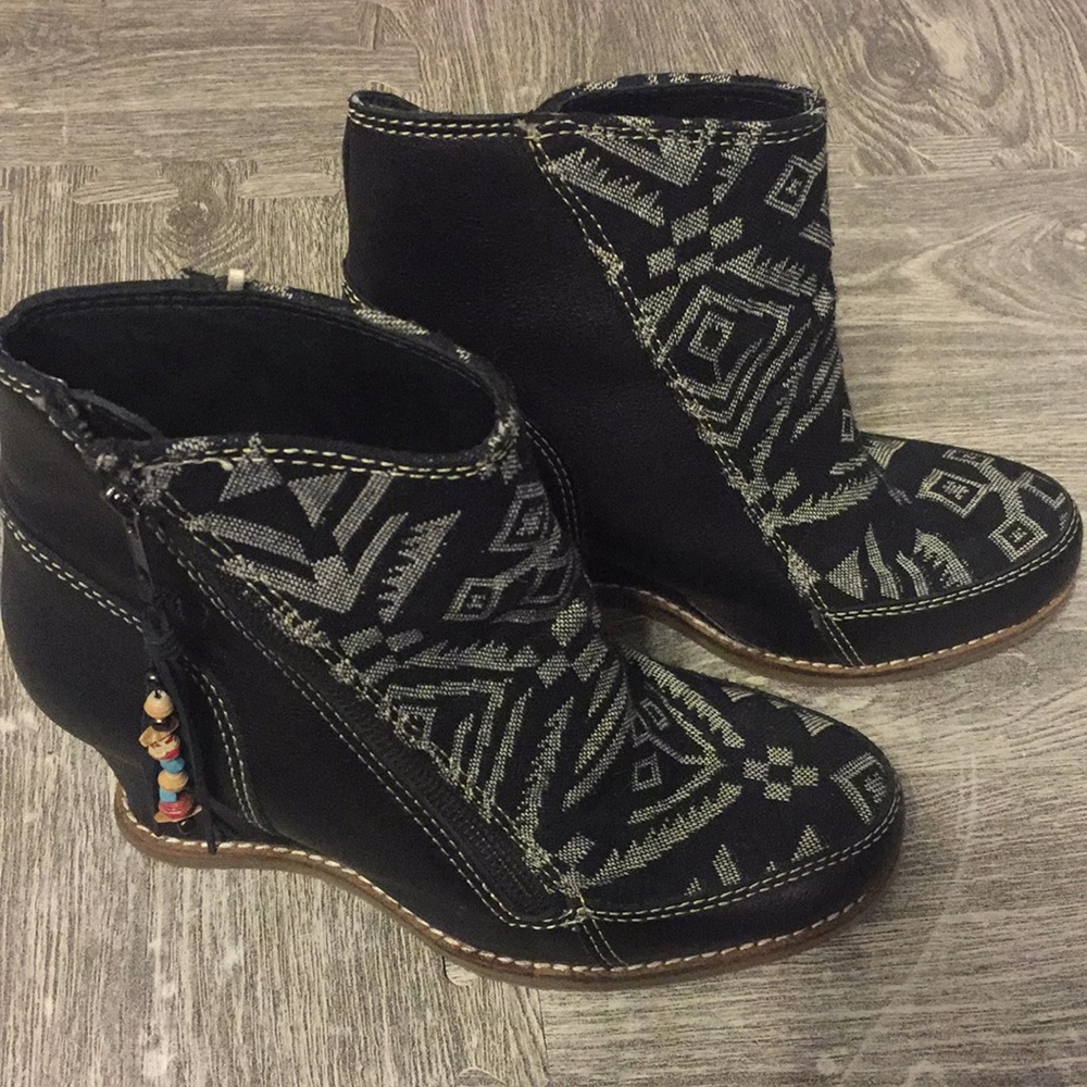 Anthropologie Wedge Booties
